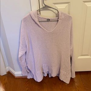 Perry winkle sweater with hood